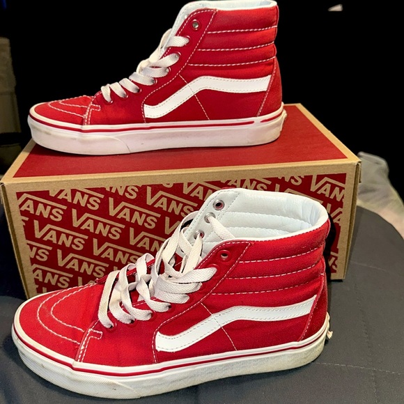 Men’s high top red vans - Picture 1 of 3